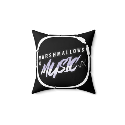 Marshmallows & Music Square Pillow