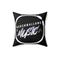 Marshmallows & Music Square Pillow