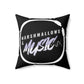 Marshmallows & Music Square Pillow